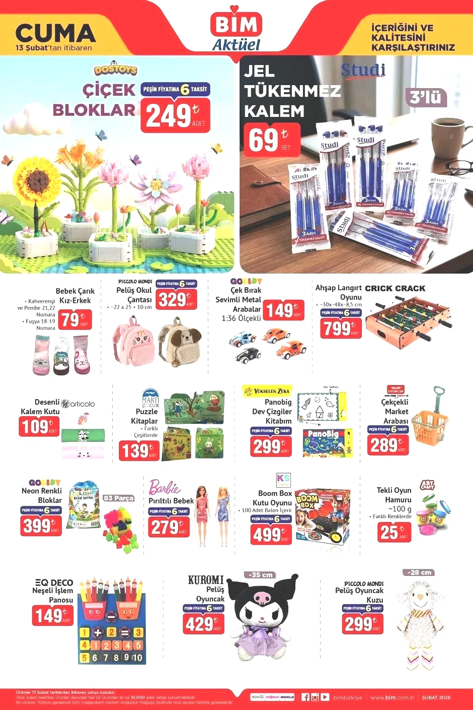 BİM AKTÜEL 10 ŞUBAT AKTÜEL ÜRÜNLER