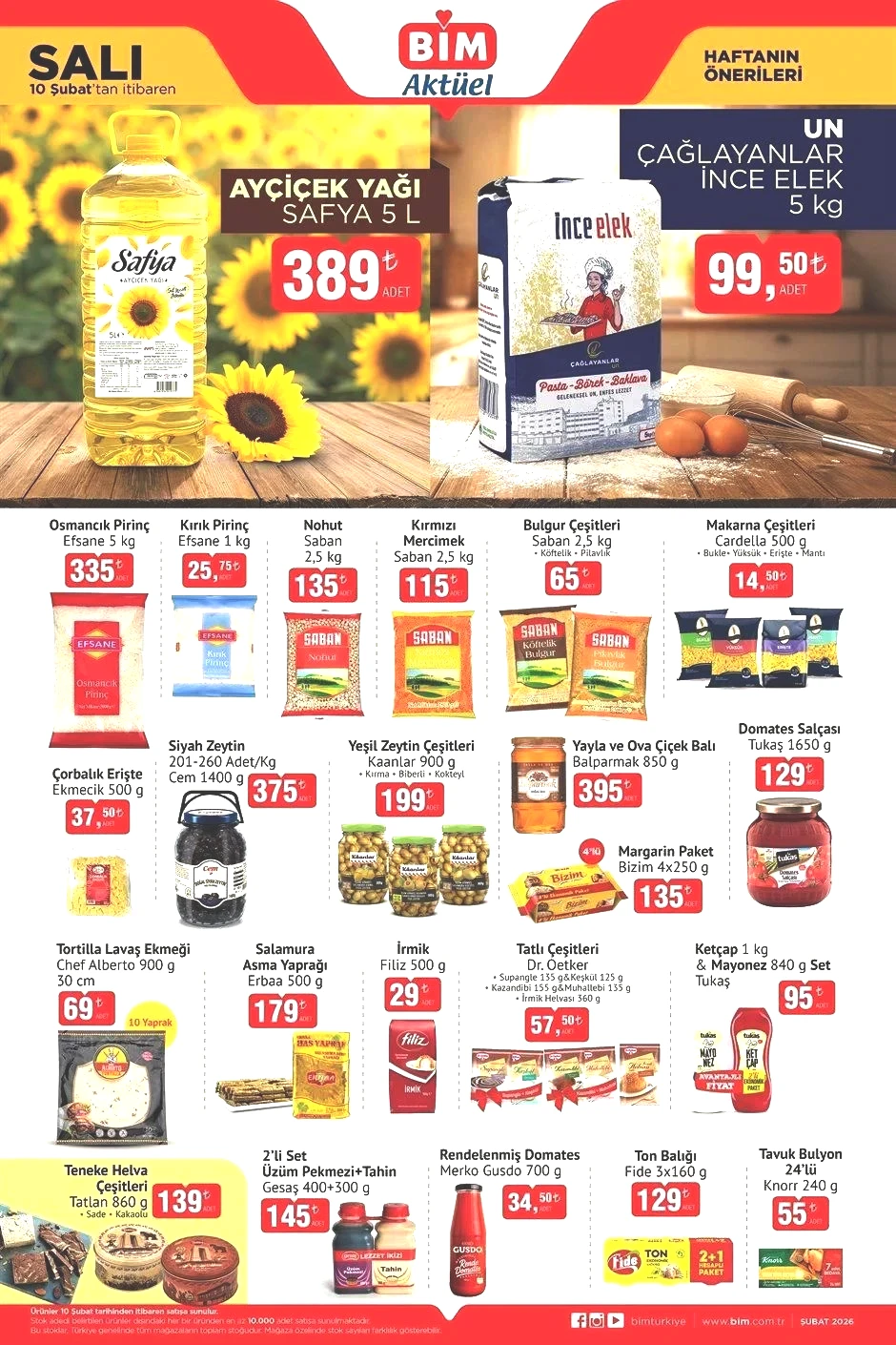 BİM AKTÜEL 13 ŞUBAT 2026 KATALOĞU
