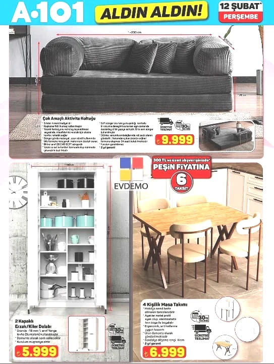 A101 YENİ AFİŞ 12 ŞUBAT 2026 (EN YENİ AKTÜEL KATALOG TAMAMI) || A101 Aldın Aldın kataloğu indirimli ürünleri neler A101 bu hafta broşürü ile hareketli akıllı ekran, mini waffle makinesi, masa takımı geliyor