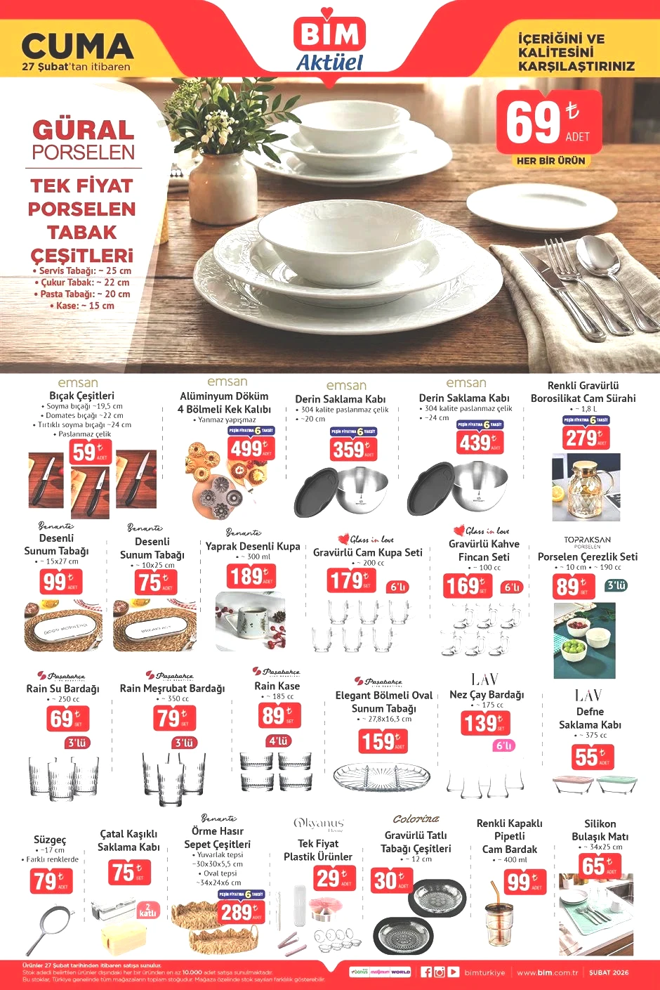 BİM YENİ AKTÜEL 24-27 ŞUBAT 2026 KATALOĞU TEK TEK ÜRÜNLER TAM LİSTE BİM AFİŞİ VE BROŞÜRÜ || Bimde gelecek hafta ürünleri neler Bim katalog Rende Mozzarella Peyniri, Tam Otomatik Espresso Makinesi, Gabbys Dollhouse Bebek getiriyor