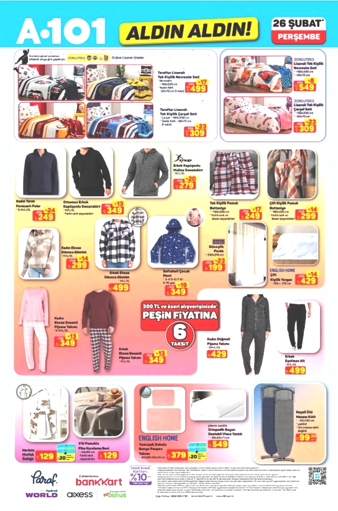 A101'in 26 Şubat 2026 katalog duyurusu!