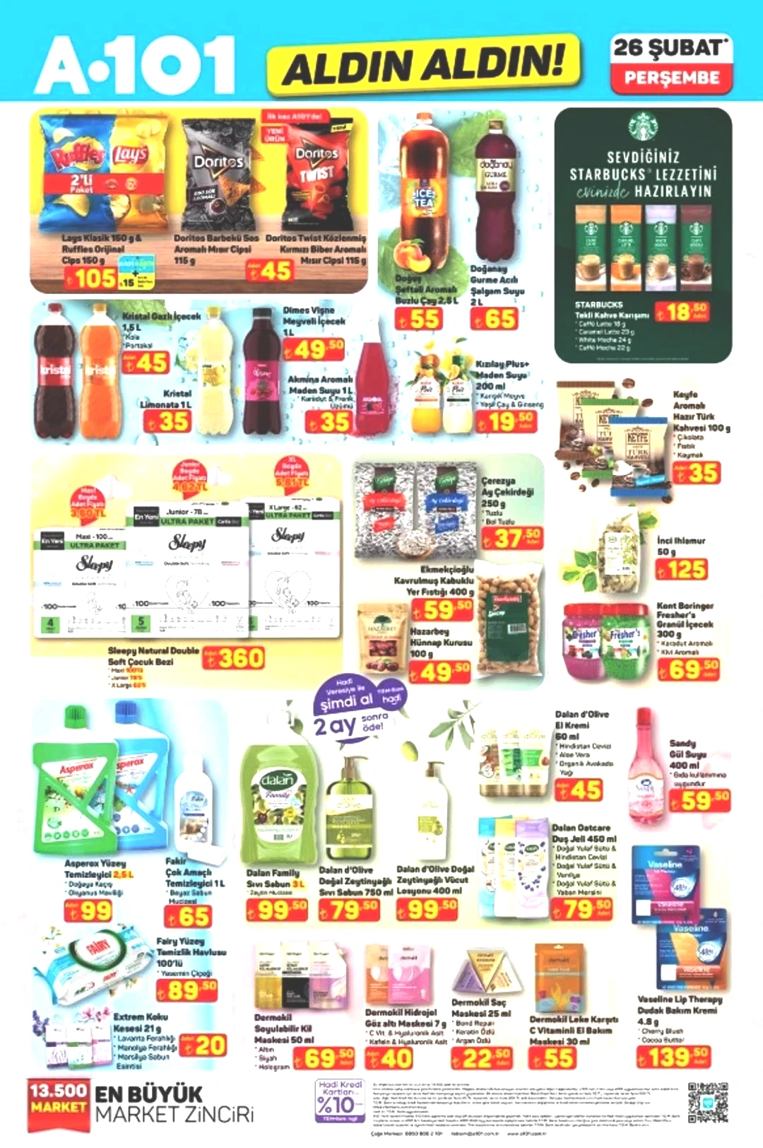 A101'in 26 Şubat 2026 katalog duyurusu!