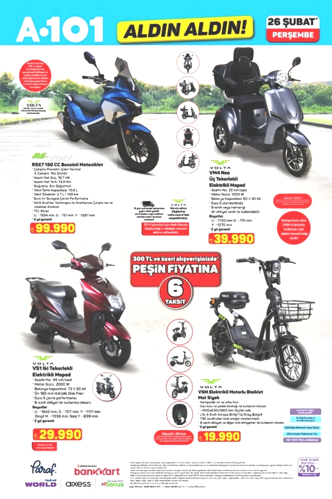 A101'in 26 Şubat 2026 katalog duyurusu!